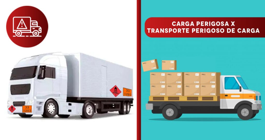 Qual a diferença entre carga perigosa e transporte perigoso de carga?